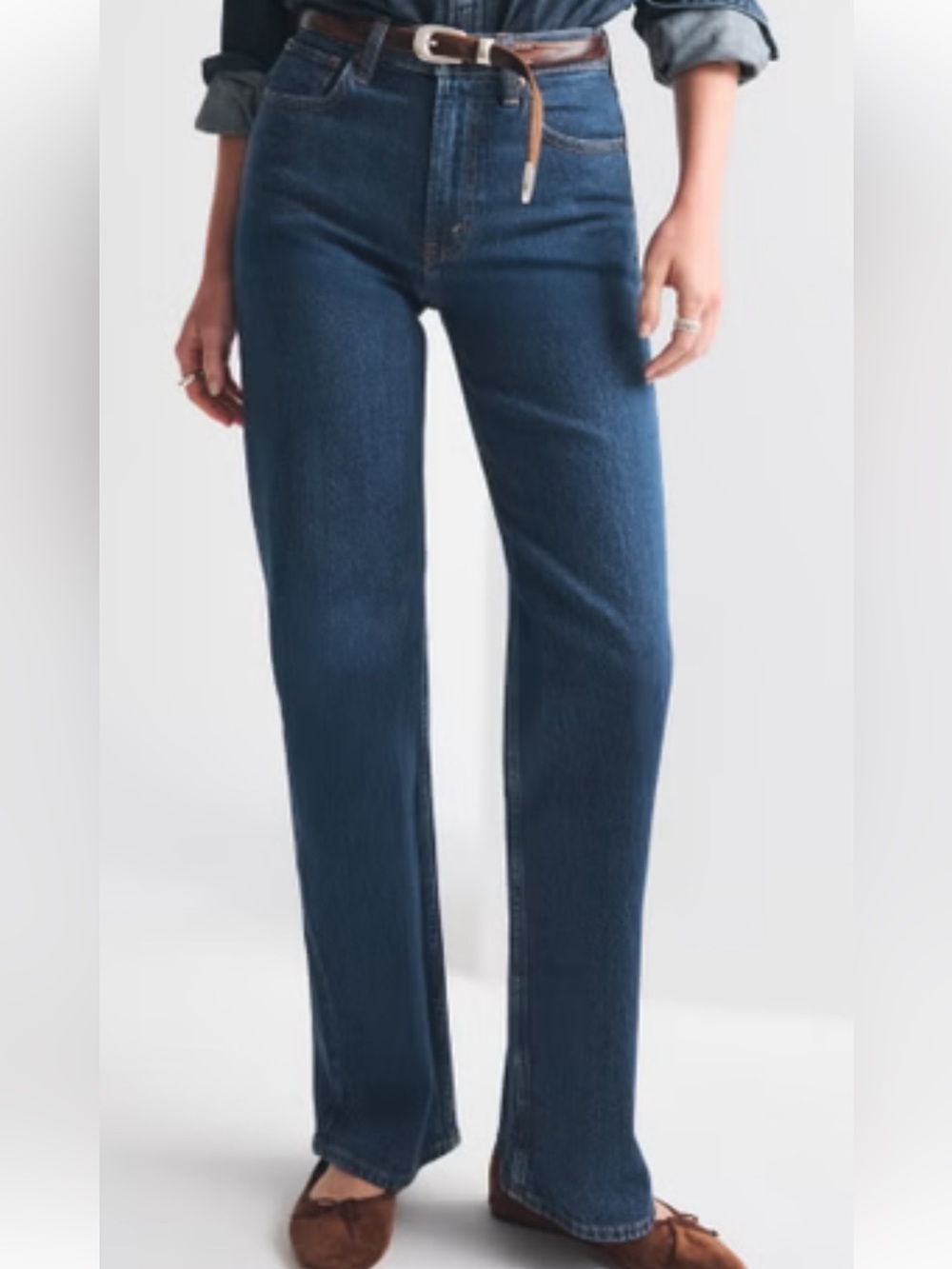 Abercrombie and fitch 90s relaxed Jean dark wash